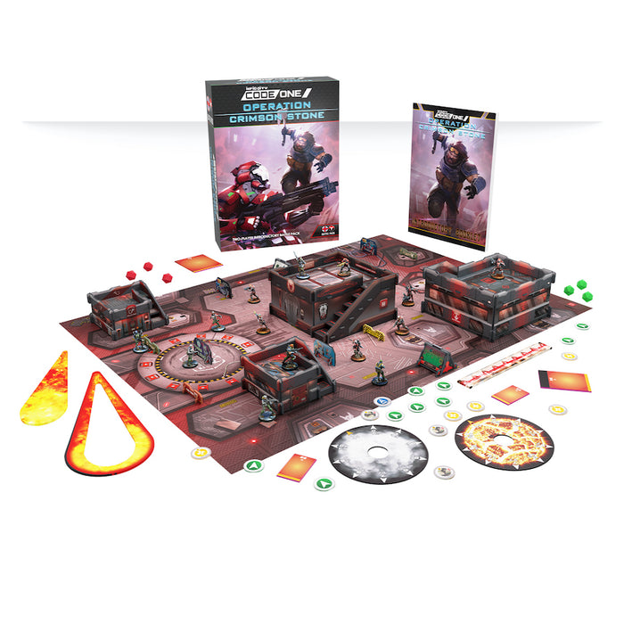 Operation Crimson Stone (English) + Limited Edition Mini - Infinity CodeOne Battle Pack - RedQueen.mx