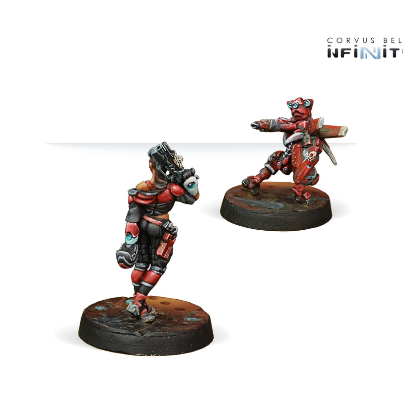 Carlota Kowalsky & Moriarty (Combi Rifle + Light FT) - Infinity: Nomads Pack - RedQueen.mx