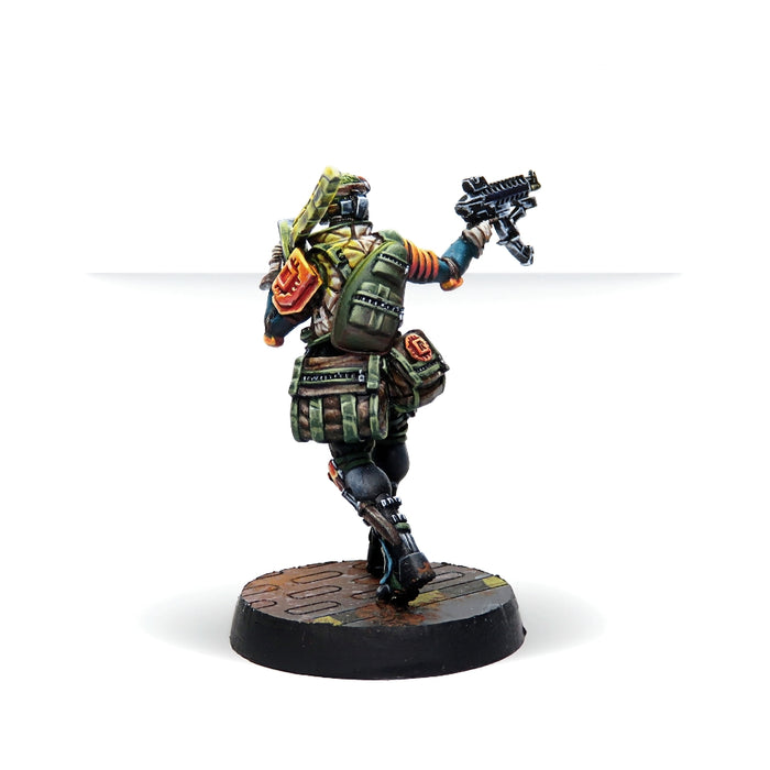 Cube Jägers, Mercenary Recoverers (Submachine Gun) - Infinity: NA2 Pack - RedQueen.mx