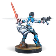 Shona Carano, Aristeia! Swordmaster (Submachine gun) - Infinity: O-12 & Panoceania - RedQueen.mx