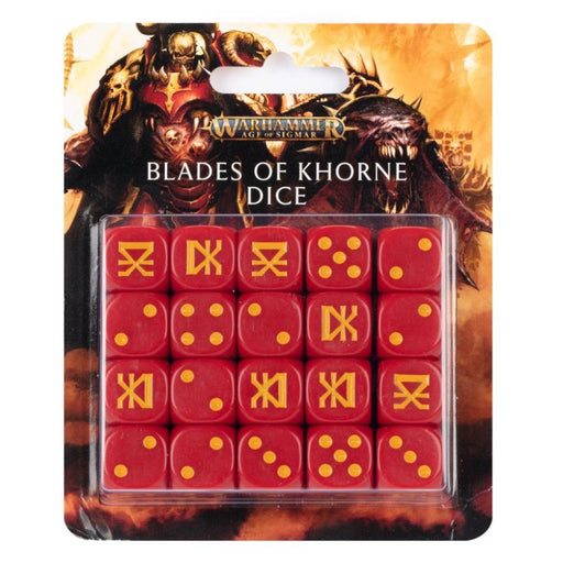 Blades of Khorne Dice Set 2023 - WH Age of Sigmar - RedQueen.mx