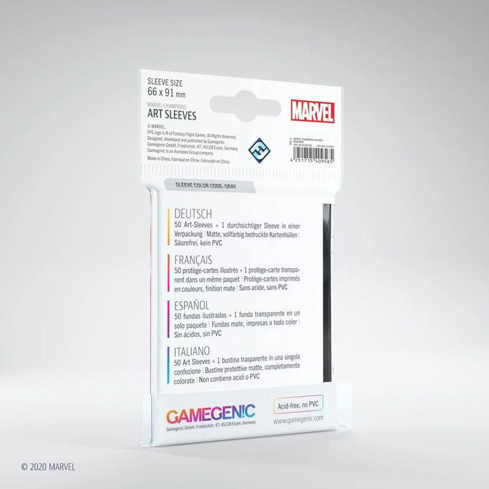 Marvel Card Sleeve Pack: Captain Marvel - GameGenic: Fundas Protectoras - RedQueen.mx