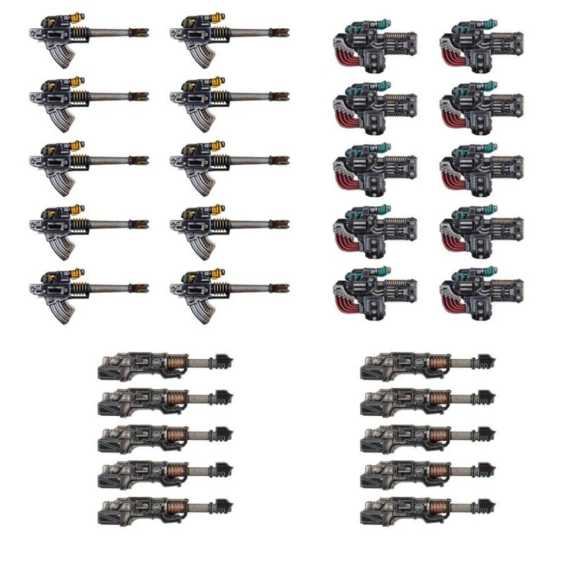 Heavy Weapons Upgrade Set – Volkite Culverins, Lascannons, and Autocannons - WH The Horus Heresy: Legiones Astartes - RedQueen.mx