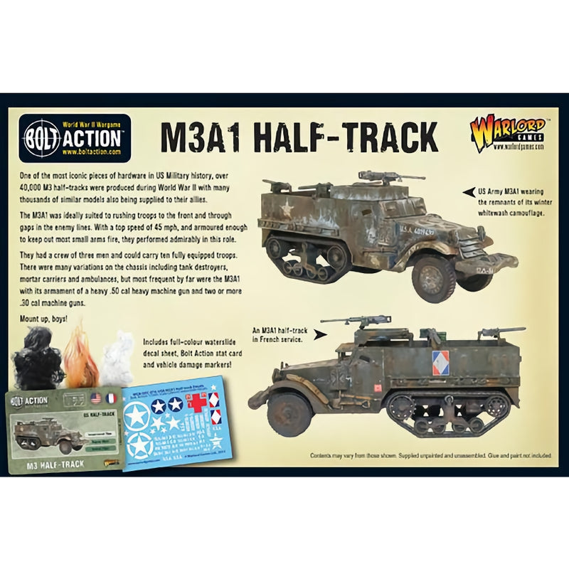 M3A1 US Half-track Vehicle - Bolt Action - RedQueen.mx
