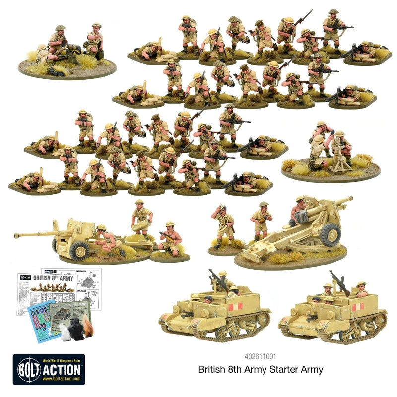 British 8th Army Starter Army - Bolt Action - RedQueen.mx