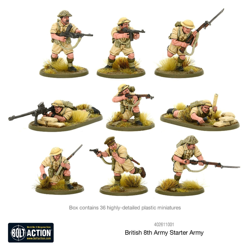 British 8th Army Starter Army - Bolt Action - RedQueen.mx