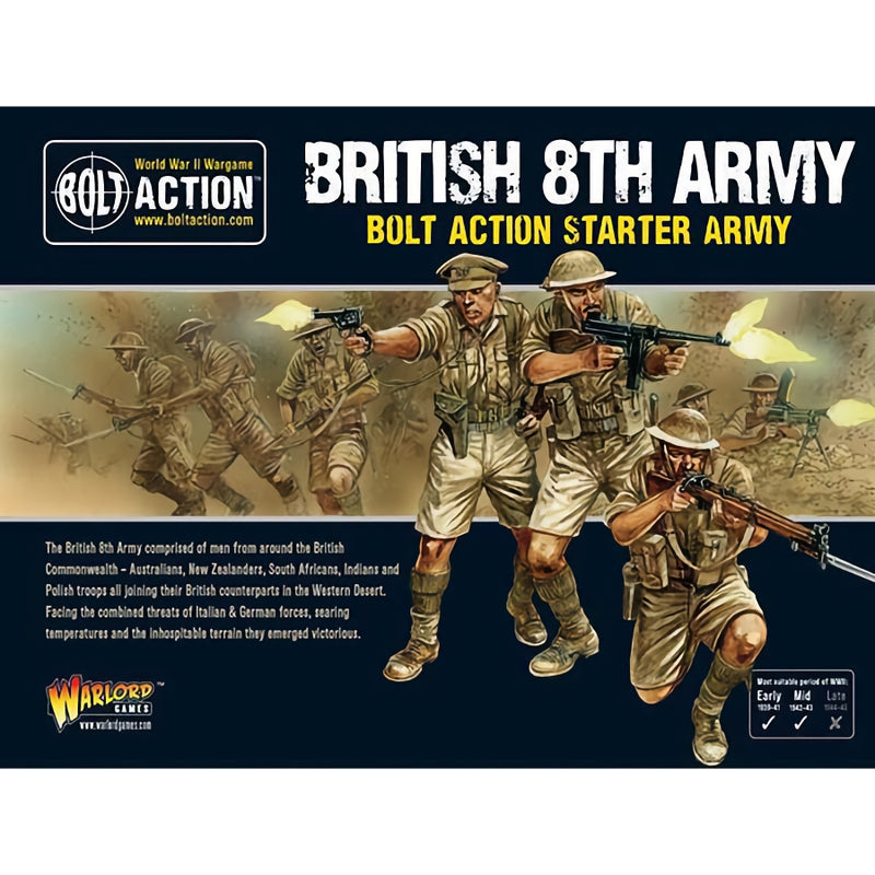 British 8th Army Starter Army - Bolt Action - RedQueen.mx