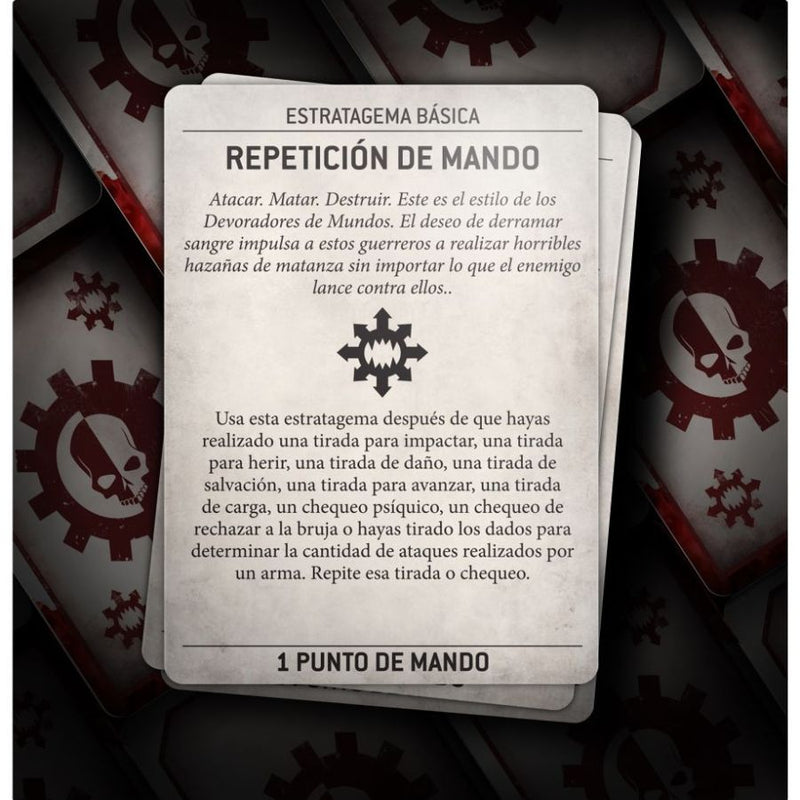 World Eaters Datacards 2023 (Español) - WH40k - RedQueen.mx