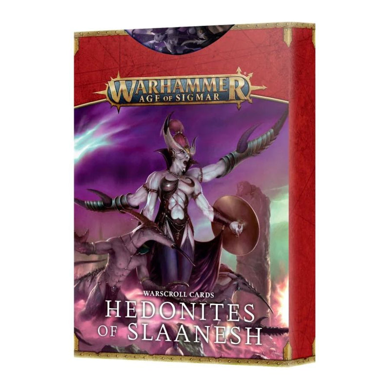 Hedonites of Slaanesh Warscroll Cards 2023 (English) - WH Age of Sigmar - RedQueen.mx