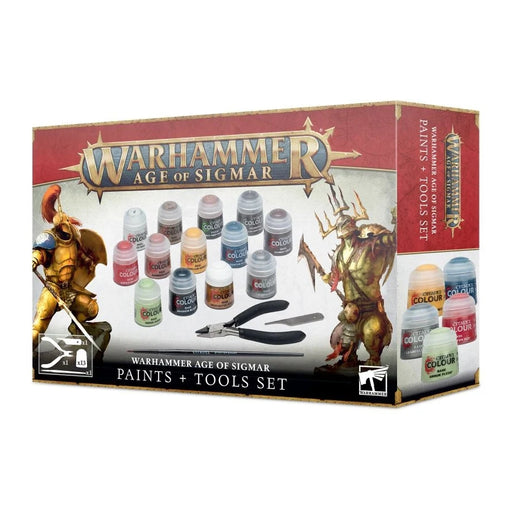 Warhammer Age of Sigmar: Paint + Tools Set - RedQueen.mx