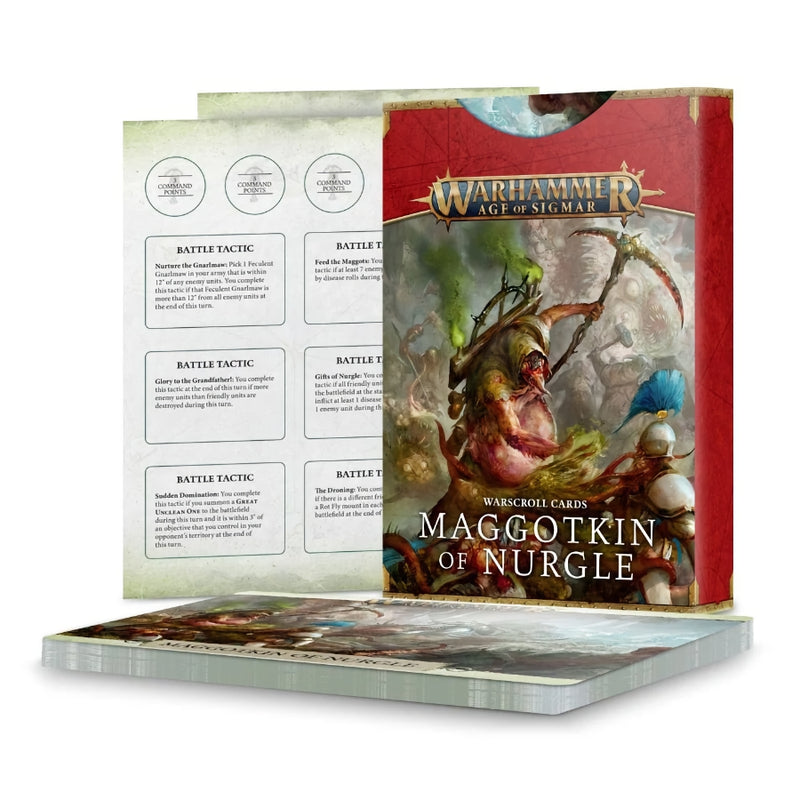 Maggotkin of Nurgle Warscroll Cards (Español) - WH Age of Sigmar - RedQueen.mx