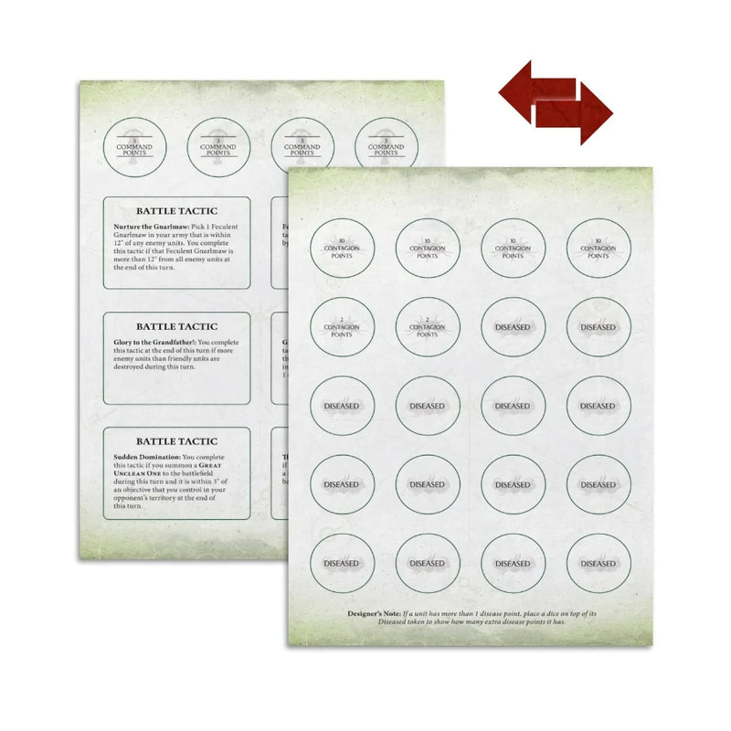 Maggotkin of Nurgle Warscroll Cards (English) - WH Age of Sigmar - RedQueen.mx