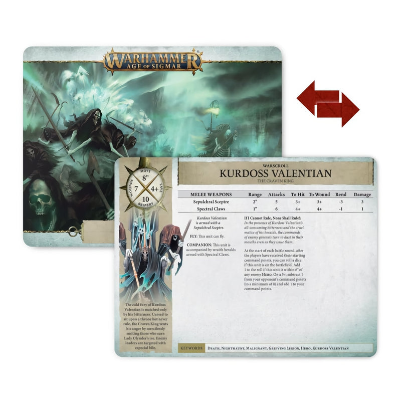 Nighthaunt Warscroll Cards 2022 (English) - WH Age of Sigmar - RedQueen.mx