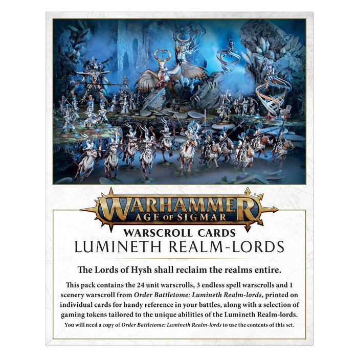 Lumineth Realm-lords Warscroll Cards (English) - WH Age of Sigmar - RedQueen.mx