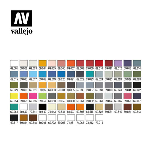 69.990 Mecha Color Acrylic Complete Paint Set - Vallejo: Mecha Color - RedQueen.mx