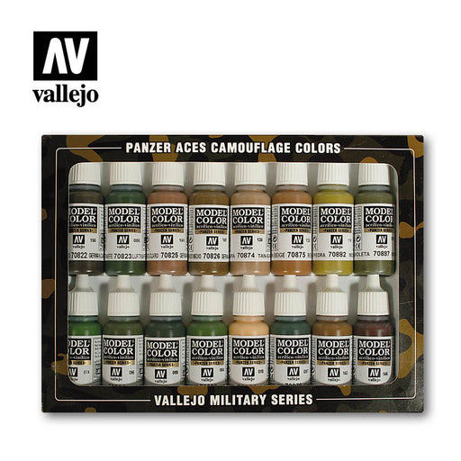 70.179 Camouflage Set (16x 17ml) - Vallejo: Paint Set - RedQueen.mx