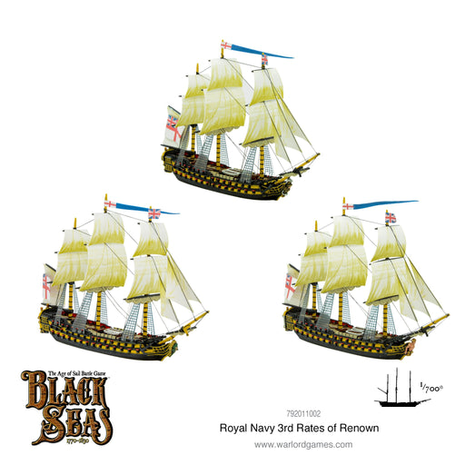 Royal Navy 3rd Rates of Renown - Black Seas - RedQueen.mx