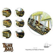 Royal Navy 3rd Rates of Renown - Black Seas - RedQueen.mx