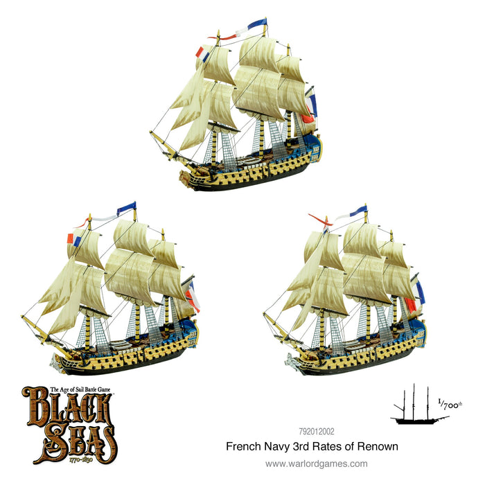 French Navy 3rd Rates of Renown - Black Seas - RedQueen.mx