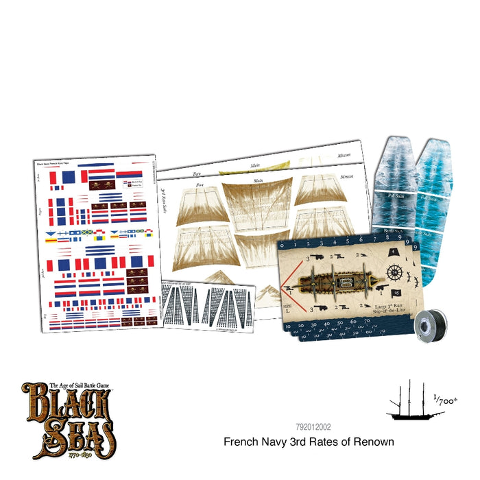 French Navy 3rd Rates of Renown - Black Seas - RedQueen.mx