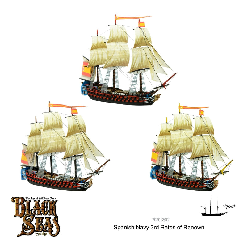 Spanish Navy 3rd Rates of Renown - Black Seas - RedQueen.mx