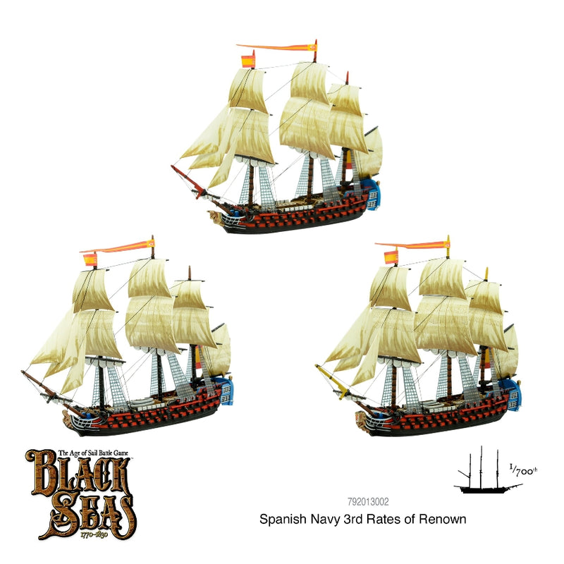 Spanish Navy 3rd Rates of Renown - Black Seas - RedQueen.mx