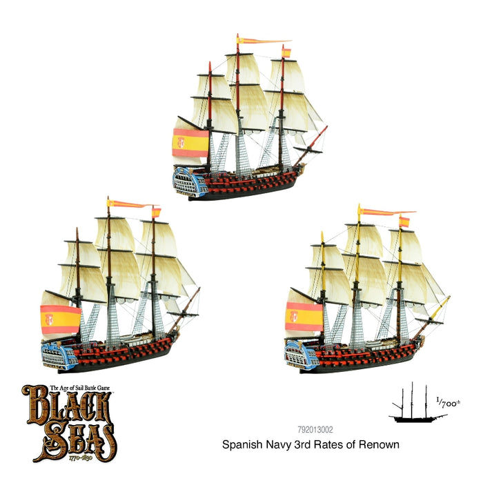 Spanish Navy 3rd Rates of Renown - Black Seas - RedQueen.mx