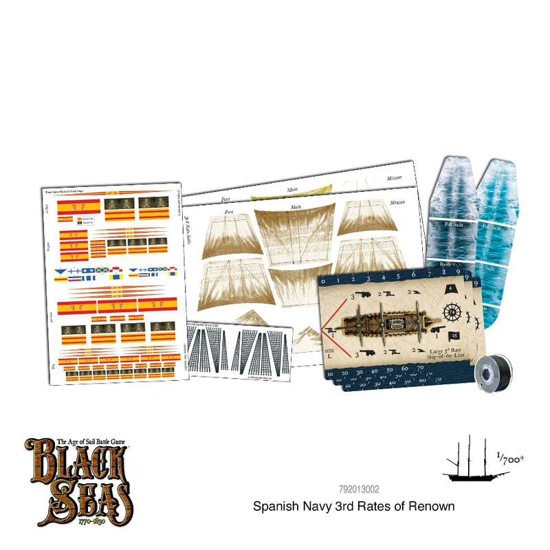 Spanish Navy 3rd Rates of Renown - Black Seas - RedQueen.mx