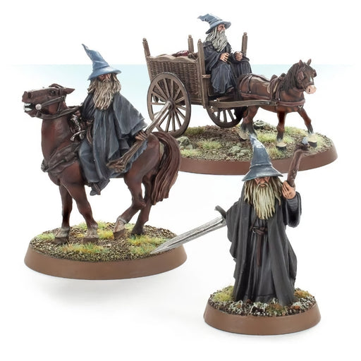 Gandalf the Grey Foot, Mounted and on Cart (Web Exclusive) - LOTR Middle-Earth - RedQueen.mx