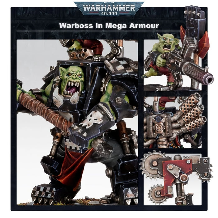 Warboss in Mega Armour - WH40k: Orks - RedQueen.mx