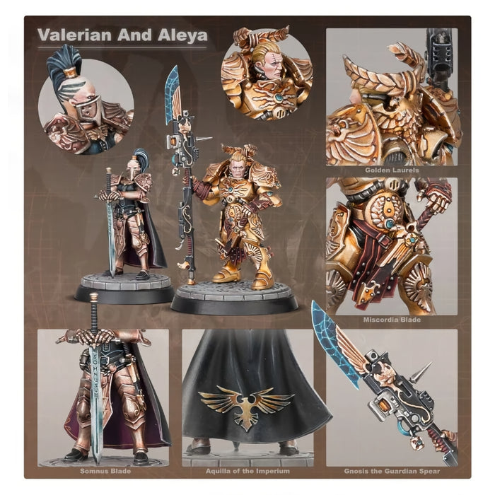 Adeptus Custodes: Valerian and Aleya - WH40k: Black Library Celebration 2020 - RedQueen.mx