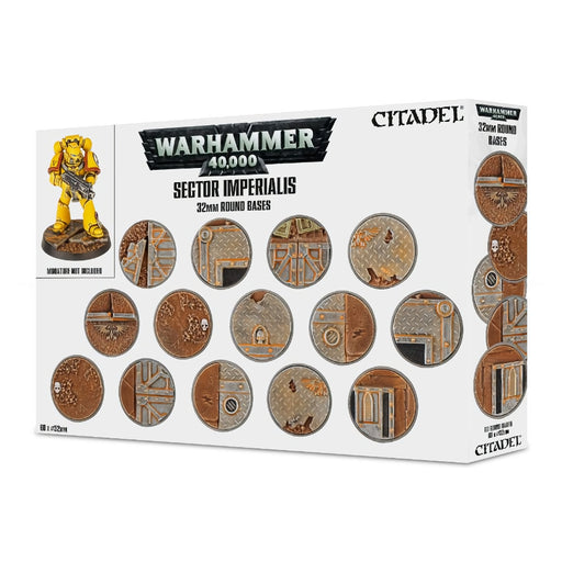 Sector Imperialis 32mm Round Bases (60x) - Citadel: Bases - RedQueen.mx