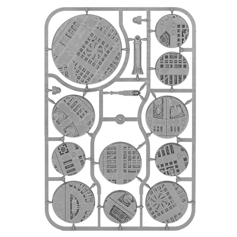 Sector Mechanicus Industrial Round Bases (32mm, 40mm & 65mm) (52x) - Citadel: Bases - RedQueen.mx