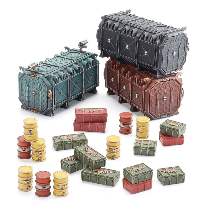 Munitorum Armoured Containers - WH40k: Battlezone - RedQueen.mx