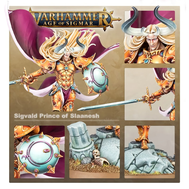 Sigvald Prince of Slaanesh - WH Age of Sigmar: Hedonites of Slaanesh - RedQueen.mx