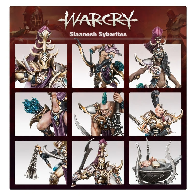 Slaanesh Sybarites Warband - Warcry - RedQueen.mx