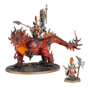 Auric Runefather on Magmadroth - WH Age of Sigmar: Fyreslayers - RedQueen.mx