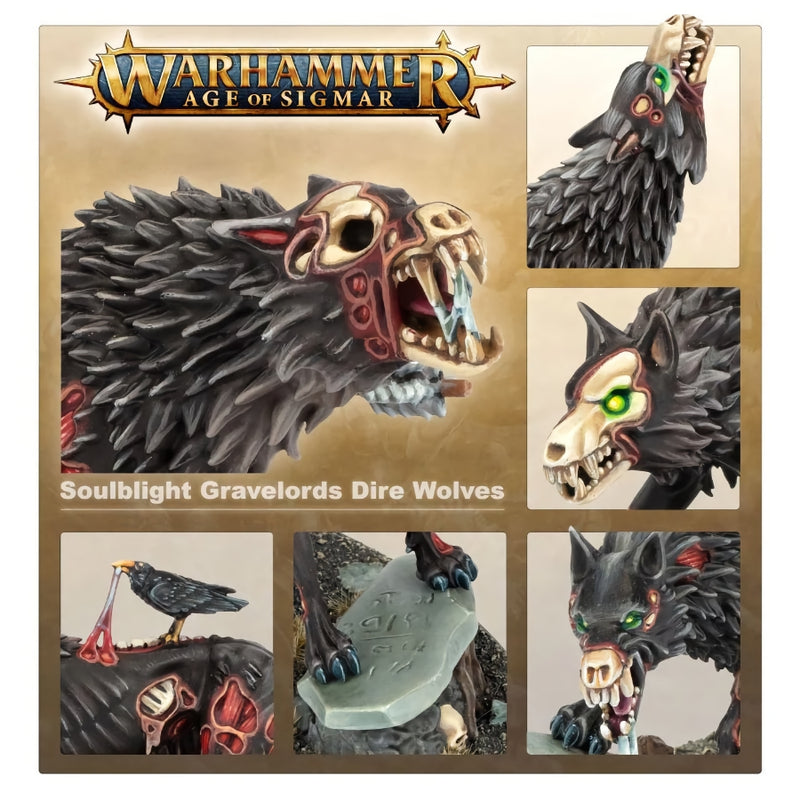 Dire Wolves - WH Age of Sigmar: Soulblight Gravelords - RedQueen.mx