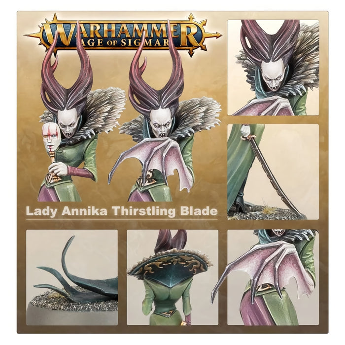 Lady Annika, The Thirsting Blade - WH Age of Sigmar: Soulblight Gravelords - RedQueen.mx