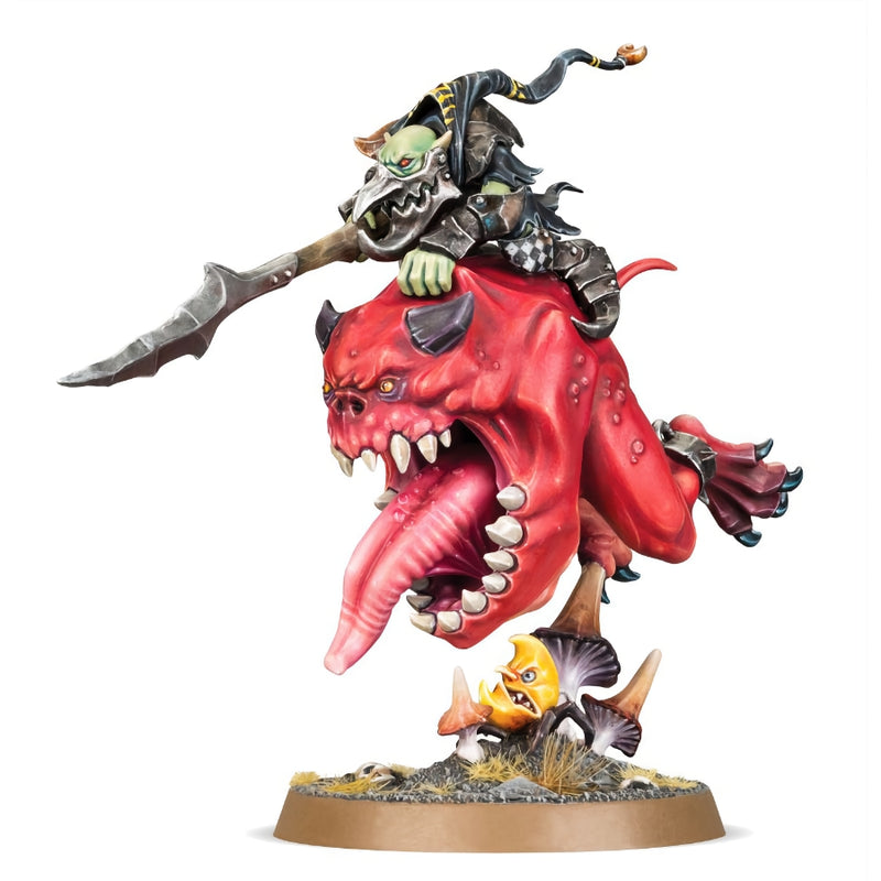 Loonboss en Giant Cave Squig - WH Age of Sigmar: Gloomspite Gitz - RedQueen.mx