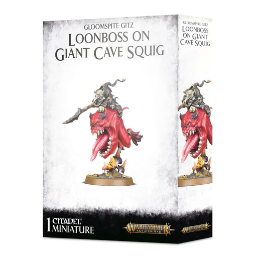 Loonboss en Giant Cave Squig - WH Age of Sigmar: Gloomspite Gitz - RedQueen.mx