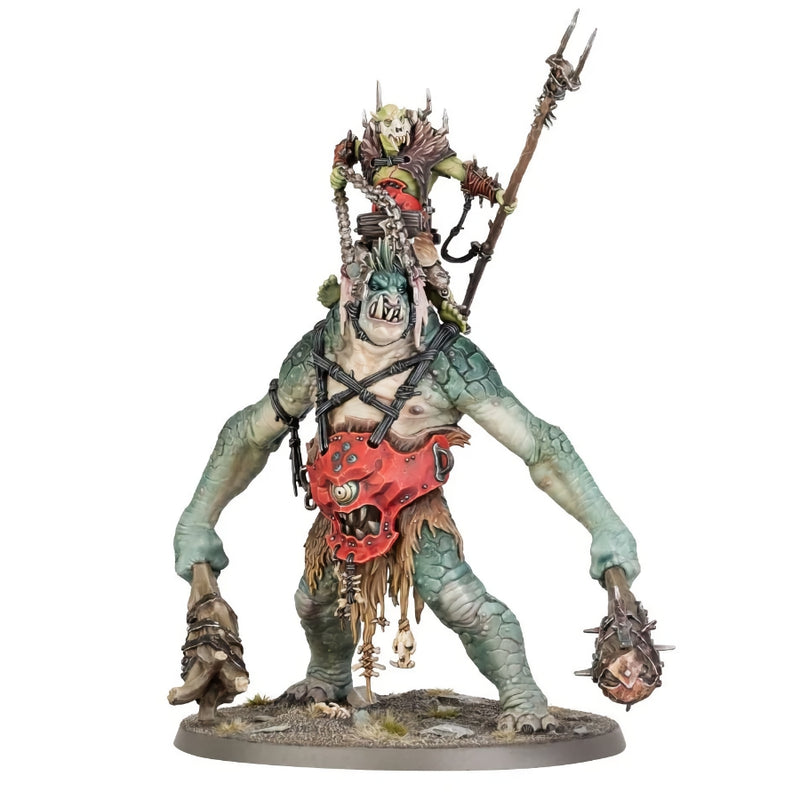 Breaka-boss on Mirebrute Troggoth - WH Age of Sigmar: Orruk Warclans - RedQueen.mx