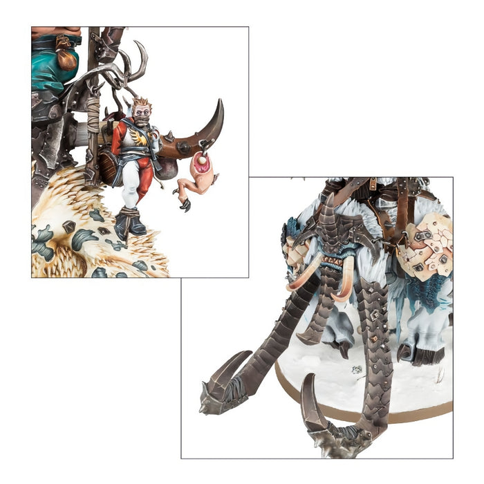Frostlord on Stonehorn - WH Age of Sigmar: Ogor Mawtribes - RedQueen.mx