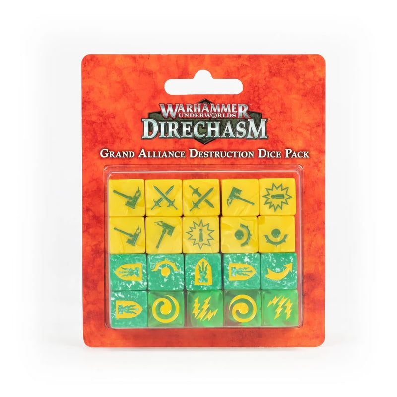 Grand Alliance Destruction Dice Pack (LE) - WH Underworlds: Direchasm - RedQueen.mx