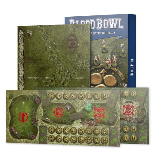 Nurgle Team Pitch and Dugouts Set (English) - Blood Bowl: Accessories - RedQueen.mx