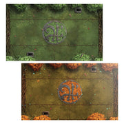 Wood Elf Team Pitch and Dugouts Set (English) - Blood Bowl: Accessories - RedQueen.mx