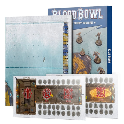Norse Team Pitch and Dugouts Set (English) - Blood Bowl: Accessories - RedQueen.mx