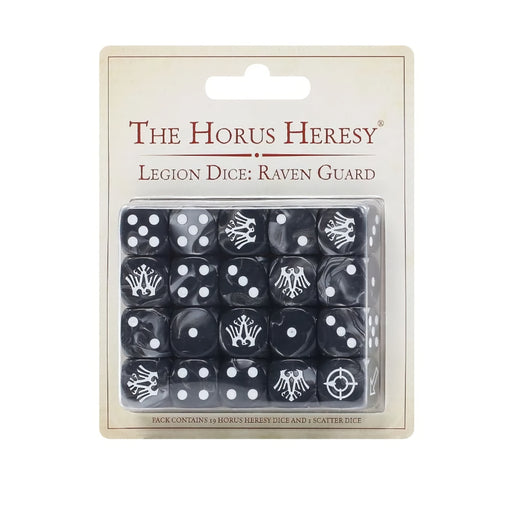 Raven Guard Legion Dice Set (Web Exclusive) - WH The Horus Heresy - RedQueen.mx
