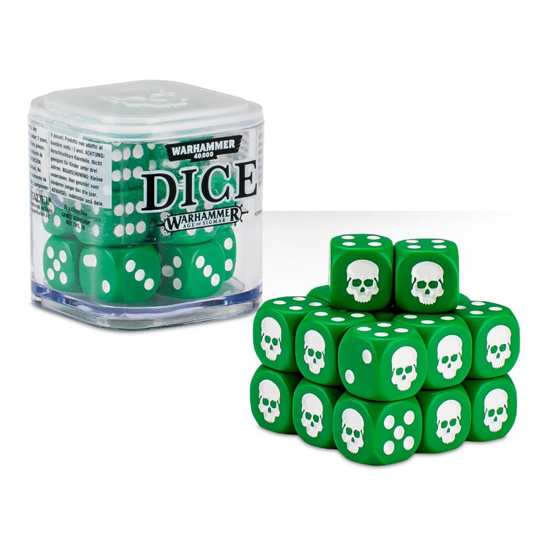 Warhammer Dice Cube Green (12mm) - Citadel Accessories - RedQueen.mx