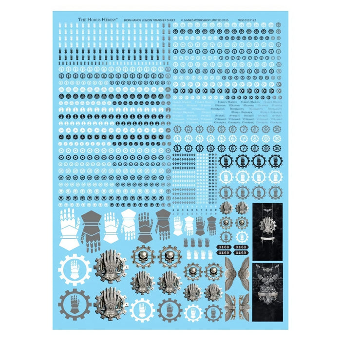 Iron Hands Legion Transfer Sheet (Web Exclusive) - WH The Horus Heresy - RedQueen.mx
